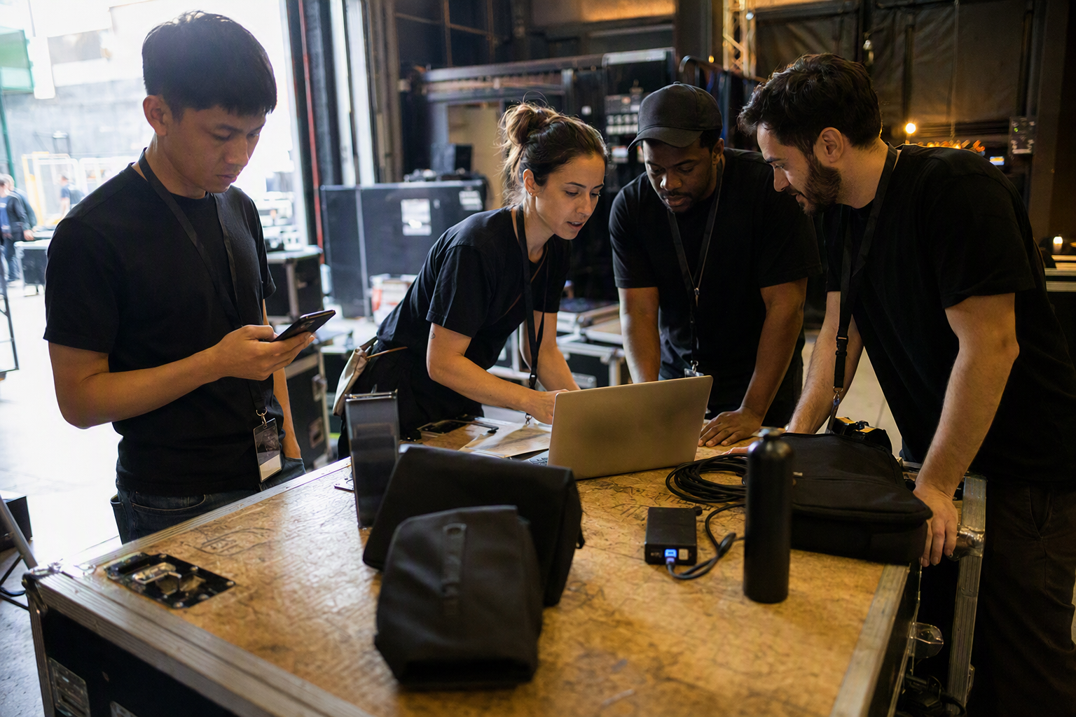 A fictional independent tournament organizer configuring a community competition from a production desk
