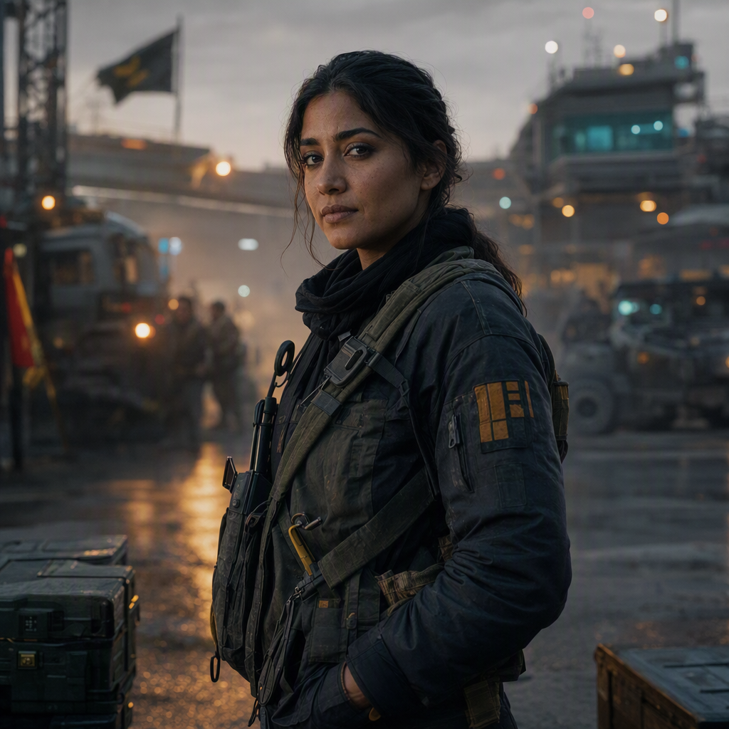 Fictional captain Mara Iqbal portrait